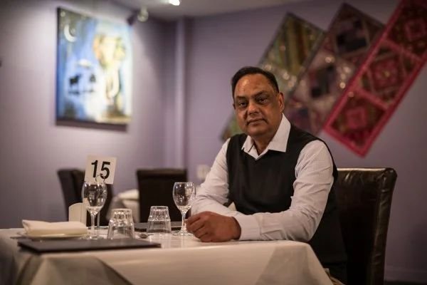 Mr. Farzand Ali seated in the Kohinoor dining room